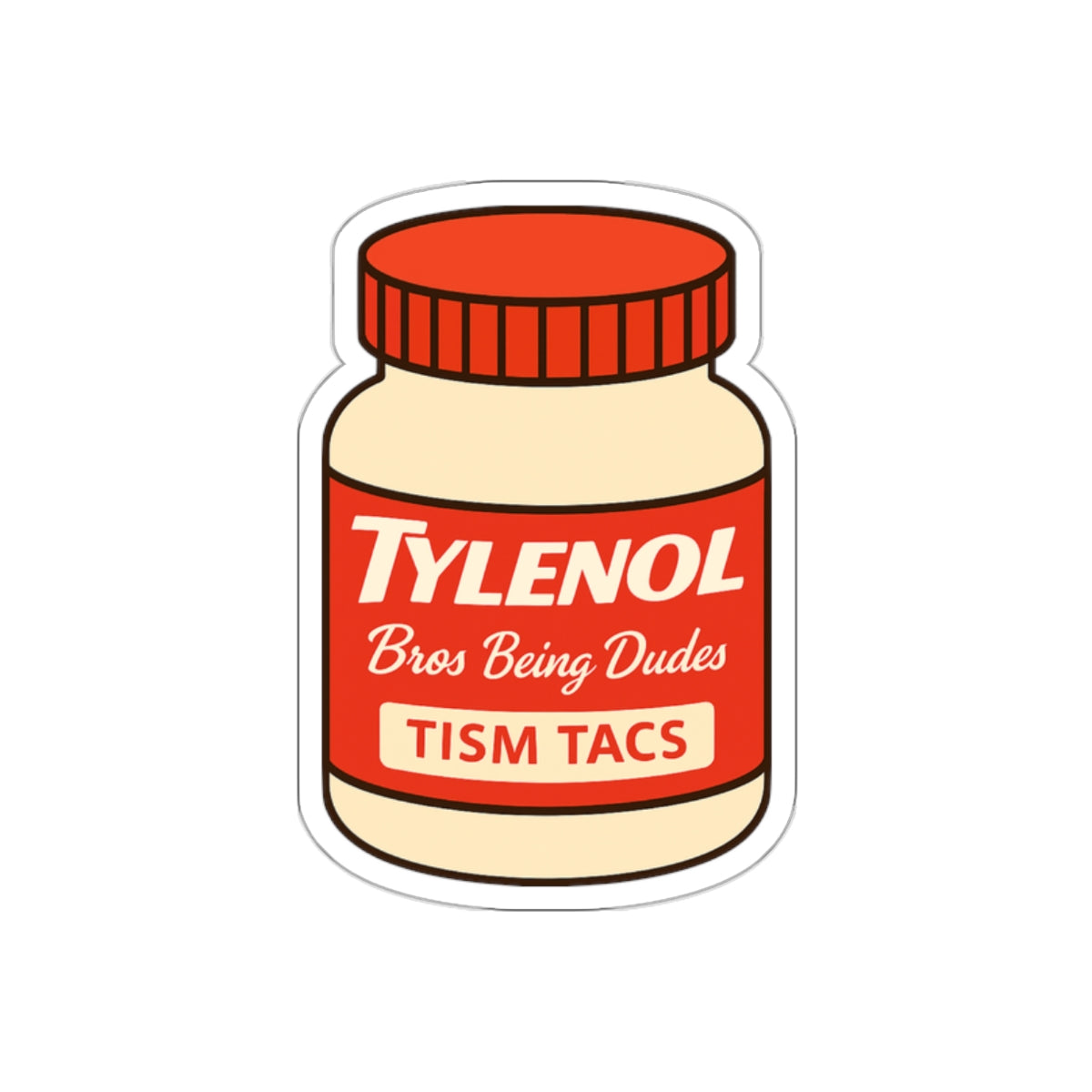 Tism Tacs - Die Cut Sticker